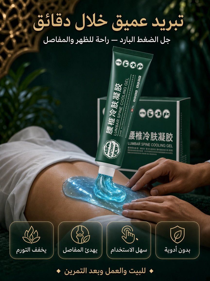جل الضغط البارد القطني – لآلام الظهر والمفاصل